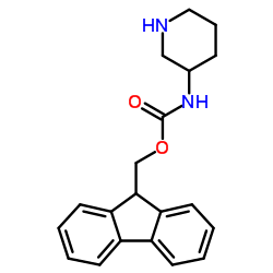 9H-Fluoren-9-ylmethyl 3-piperidinylcarbamate Structure