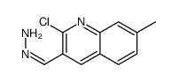 (2-chloro-7-methylquinolin-3-yl)methylidenehydrazine结构式