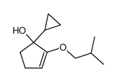 1-cyclopropyl-2-isobutoxycyclopent-2-enol结构式