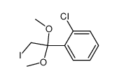 1-chloro-2-(2-iodo-1,1-dimethoxyethyl)benzene结构式