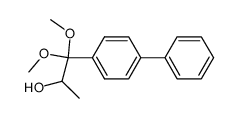 2-Hydroxy-4'-phenylpropiophenone dimethylacetal Structure