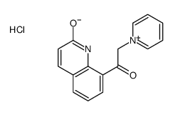 8-(2-pyridin-1-ium-1-ylacetyl)-1H-quinolin-2-one,chloride Structure