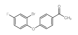 4'-(2-BROMO-4-FLUOROPHENOXY)ACETOPHENONE Structure