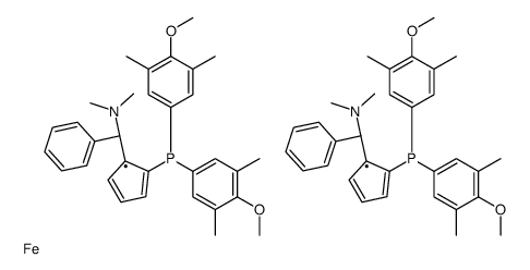(RP,R′P)-1,1′-双[双(4-甲氧基-3,5-二甲苯基)膦基]-2,2′-双[(S)-α-(二甲氨基)苯甲基]二茂铁图片