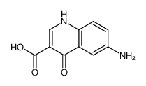3-喹啉甲酸 6-氨基-1,4-二氢-4-氧代-结构式