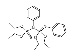 diethyl N-(diethoxyphosphinothioyl)-N,N'-diphenylphosphoramidimidate结构式