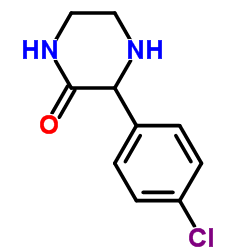 3-(4-氯苯基)哌嗪-2-酮结构式