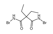 diethyl-malonic acid bis-bromoamide Structure