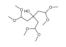 3-(2,2-Dimethoxyethyl)-1,1,5,5-tetramethoxy-3-pentanol结构式