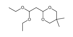 2-(2,2-diethoxyethyl)-5,5-dimethyl-1,3-dioxane Structure