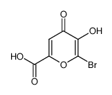 6-bromo-5-hydroxy-4-oxo-4H-pyran-2-carboxylic acid Structure