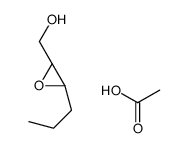 acetic acid,[(2S,3R)-3-propyloxiran-2-yl]methanol结构式