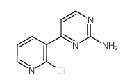 2-氨基-4-(2-氯-3-吡啶基)嘧啶结构式