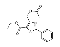 ethyl 4-(acetyloxymethyl)-2-phenyl-1,3-thiazole-5-carboxylate结构式
