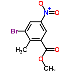 Methyl 3-bromo-2-methyl-5-nitrobenzoate Structure