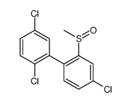 4-chloro-1-(2,5-dichlorophenyl)-2-methylsulfinylbenzene结构式