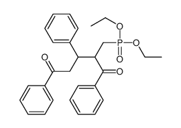 2-(diethoxyphosphorylmethyl)-1,3,5-triphenylpentane-1,5-dione Structure