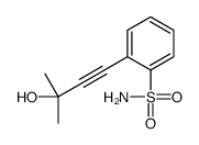 2-(3-hydroxy-3-methylbut-1-ynyl)benzenesulfonamide结构式