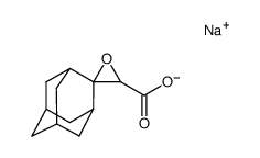 sodium (1r,3r,5r,7r)-spiro[adamantane-2,2'-oxirane]-3'-carboxylate结构式