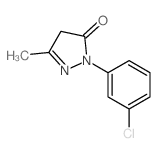 1-(3'-氯基苯基)-3-甲基-5-吡唑酮(3CMP)结构式
