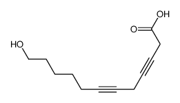 12-Hydroxy-3,6-dodecadiynoic Acid Structure