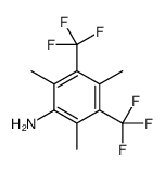 2,4,6-trimethyl-3,5-bis(trifluoromethyl)aniline Structure