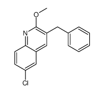 3-苄基-6-氯-2-甲氧基喹啉结构式