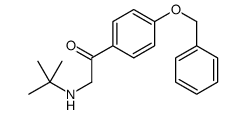 2-(tert-butylamino)-1-(4-phenylmethoxyphenyl)ethanone Structure