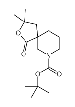 2-Methyl-2-propanyl 3,3-dimethyl-1-oxo-2-oxa-7-azaspiro[4.5]decan e-7-carboxylate Structure