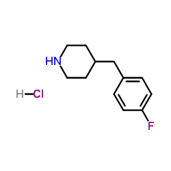4-(4-氟苄基)-哌啶盐酸盐结构式