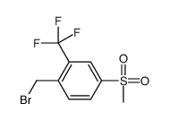 1-(溴甲基)-4-(甲基磺酰基)-2-(三氟甲基)苯结构式