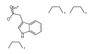 tributylstannyl 2-(1H-indol-3-yl)acetate Structure