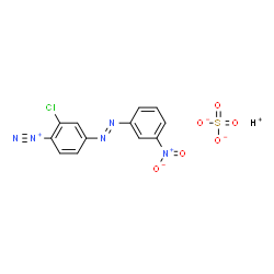 2-chloro-4-[(3-nitrophenyl)azo]benzenediazonium sulphate (1:1)结构式