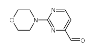 2-MORPHOLINOPYRIMIDINE-4-CARBALDEHYDE structure