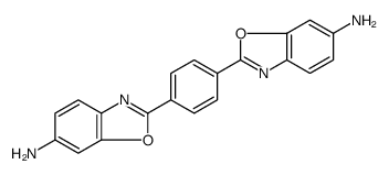 2,2'-p-Phenyldi(6-aminobenzoxazole) structure