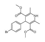 Dimethyl 4-(4-bromophenyl)-2,6-dimethyl-1,4-dihydro-3,5-pyridined icarboxylate Structure
