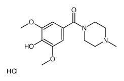 (4-hydroxy-3,5-dimethoxyphenyl)-(4-methylpiperazin-1-yl)methanone,hydrochloride Structure