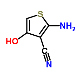 2-氨基-4-羟基噻吩-3-甲腈结构式