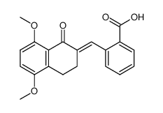 2-(5,8-dimethoxy-1-oxo-3,4-dihydro-1H-[2]naphthylidenemethyl)-benzoic acid结构式