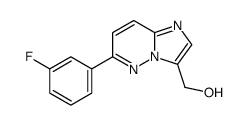 (6-(3-fluorophenyl)imidazo[1,2-b]pyridazin-3-yl)methanol Structure