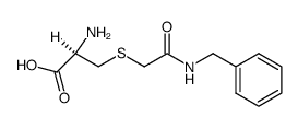 S-(N-Benzyl-carbamoylmethyl)-L-cystein Structure