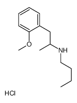 N-[1-(2-methoxyphenyl)propan-2-yl]butan-1-amine,hydrochloride结构式