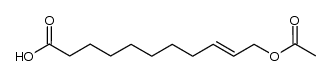 11-acetoxyundec-9-enoic acid Structure