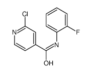 2-chloro-N-(2-fluorophenyl)pyridine-4-carboxamide Structure