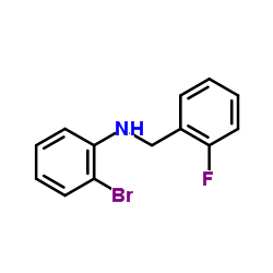 2-Bromo-N-(2-fluorobenzyl)aniline Structure