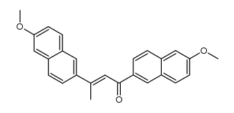 1,3-bis-(6-methoxy-[2]naphthyl)-but-2-en-1-one结构式
