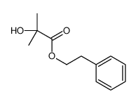 2-Hydroxy-2-methylpropanoic acid 2-phenylethyl ester结构式