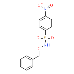 N-(BENZYLOXY)-4-NITROBENZENE-1-SULFONAMIDE Structure