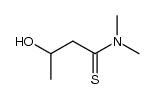 3-hydroxy-N,N-dimethylbutanethioamide结构式