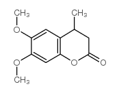 6,7-DIMETHOXY-4-METHYL-CHROMAN-2-ONE结构式